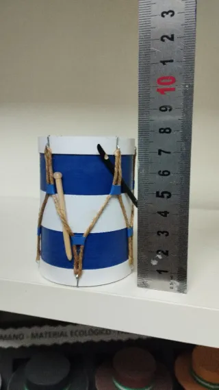 Tamboril Rociero Azul 8 Cm