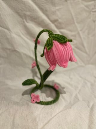 Lámpara flor artesanal