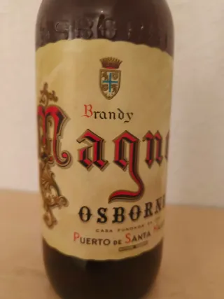 Botella Antigua Brandy Magno Osborne 1772