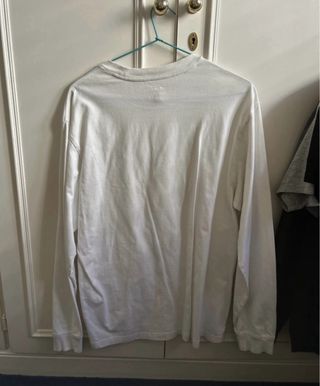 Camiseta Supreme manga larga blanca