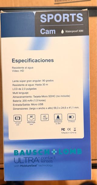 Cámara Deportiva Bausch + Lomb Ultra HD