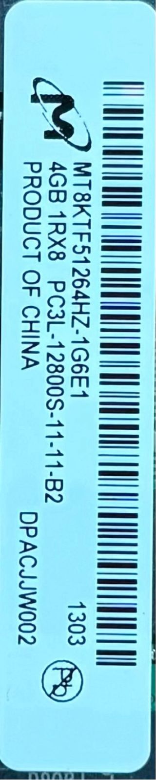 Memoria RAM Micron 4GB DDR3L 1600MHz Portátil