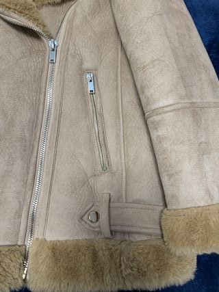 Abrigo Aviador Stradivarius Beige