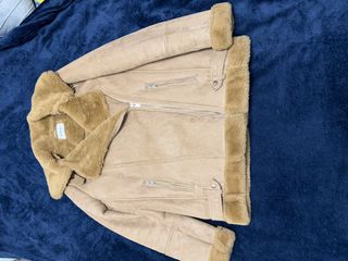 Abrigo Aviador Stradivarius Beige