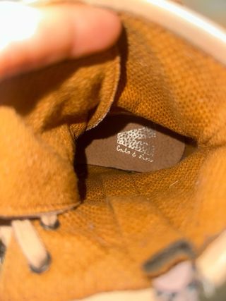 Botas de piel rosa/beige