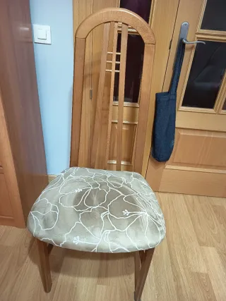 Salón completo( muebles sillas mesa, vitrina)