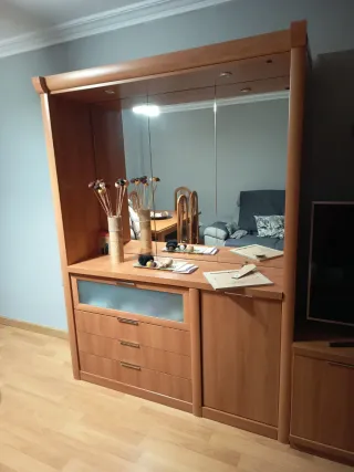 Salón completo( muebles sillas mesa, vitrina)