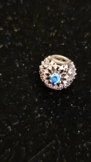 Ciondolo Pandora Argento e Blu