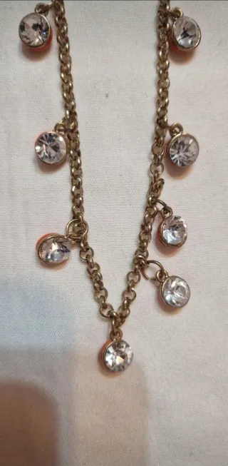 Collana donna con brillantini