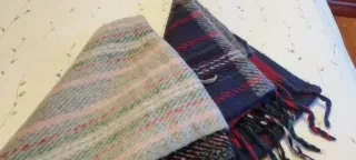 Pack 2 bufandas cuadros y rayas