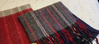 Pack 2 bufandas cuadros y rayas