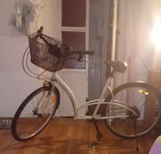 Bicicleta urbana con cesta