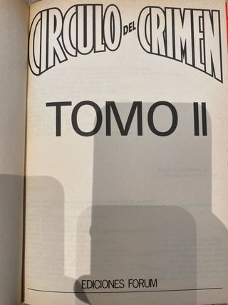 Libros policiacos “Círculo del Crimen” (2 tomos)