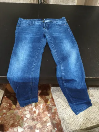 2 Pantalones vaqueros Massimo Dutti mujer azul