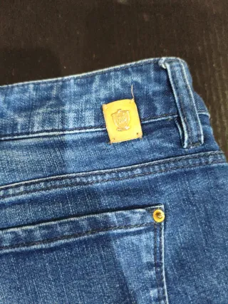 2 Pantalones vaqueros Massimo Dutti mujer azul