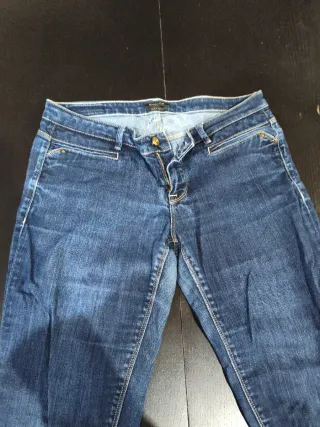 2 Pantalones vaqueros Massimo Dutti mujer azul