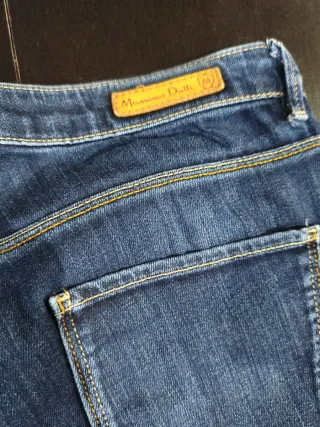 2 Pantalones vaqueros Massimo Dutti mujer azul