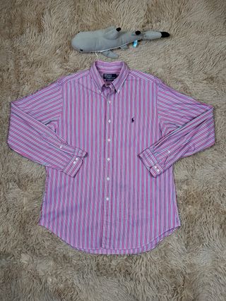 Camisa Polo Ralph Lauren Rayas Talla L