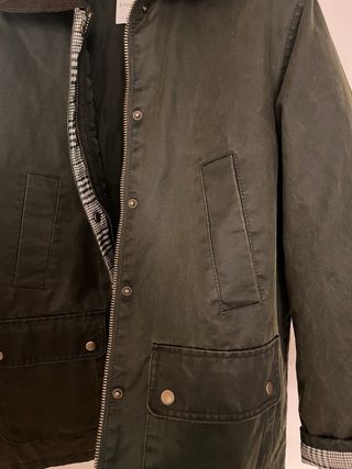 Chaqueta tipo Barbour Verde Talla XS