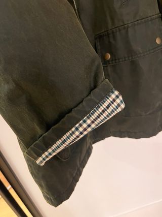 Chaqueta tipo Barbour Verde Talla XS