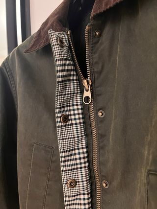 Chaqueta tipo Barbour Verde Talla XS