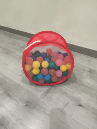 Bolsas de bolas de plástico de colores