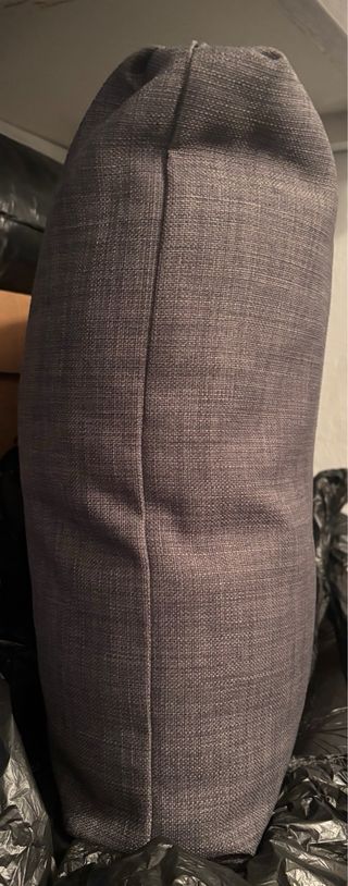 Cojines para sofá de 67x46cm color gris de tela