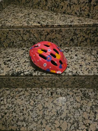 Casco Bicicleta Infantil Flores