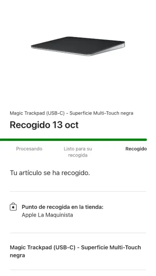 Apple Magic Trackpad Negro