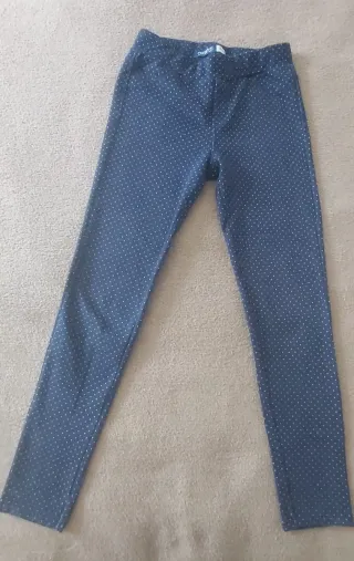 Pantalones niña lunares.