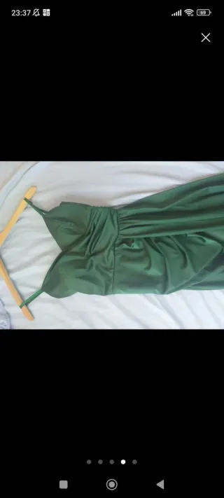 Vestido verde elegante para fiesta y graduación