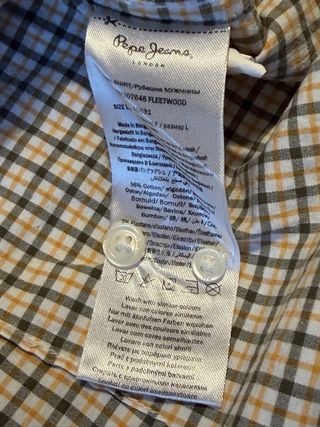 Camisa cuadros Pepe Jeans Talla L