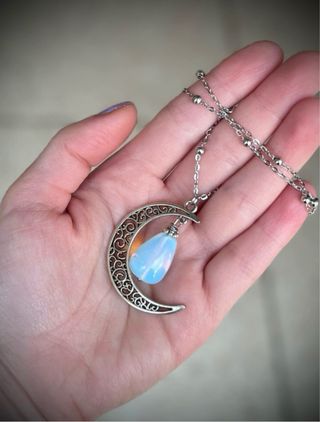 Collana Luna con Pietra Opale Vera