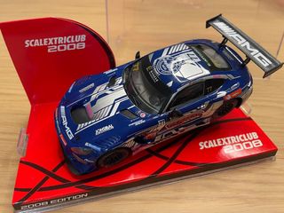 Scalextric Mercedes AMG GT3 Tarmac azul