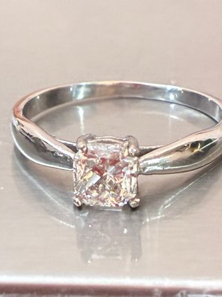Anillo Oro 18k Diamante Natural 1.00 Ct:VVS2/F