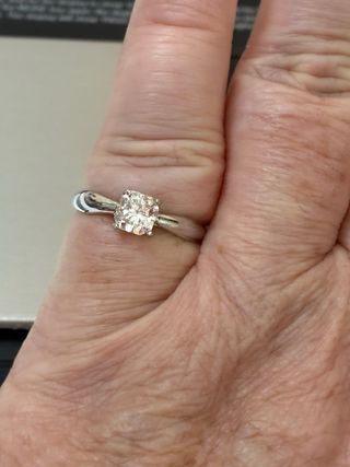 Anillo Oro 18k Diamante Natural 1.00 Ct:VVS2/F