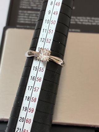 Anillo Oro 18k Diamante Natural 1.00 Ct:VVS2/F