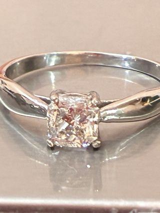 Anillo Oro 18k Diamante Natural 1.00 Ct:VVS2/F