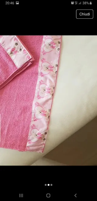 Set asciugamani bimba con orsetti