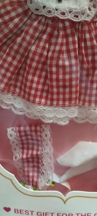 Vestido Blythe a cuadros rojos y blancos