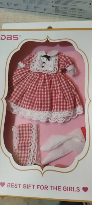 Vestido Blythe a cuadros rojos y blancos