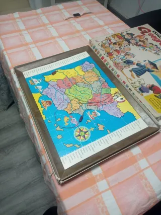 Juego Estudiando Geografía años 70