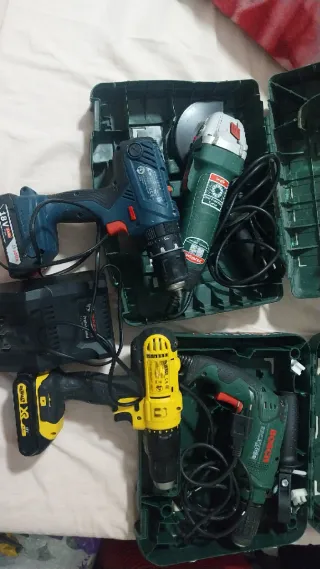 Set Taladro y Amoladora Bosch