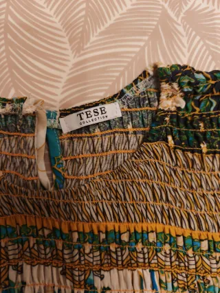 Vestido largo estampado floral