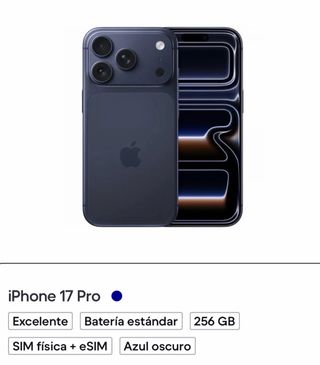 iPhone 17 Pro 256 GB Azul Oscuro