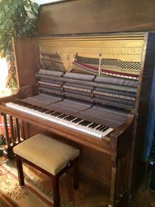 Piano Hupfeld Phonoliszt Clásico y asiento