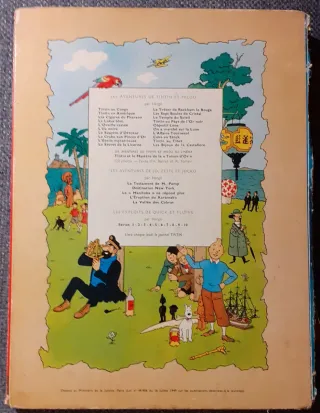 1946 B35. Tintin "Le Lotus Bleu". Ejemplar raro.