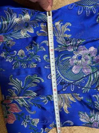 Traje Fallera Azul con Manteletas