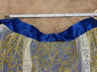 Traje Fallera Azul con Manteletas