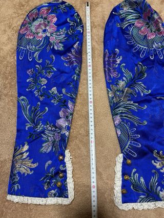 Traje Fallera Azul con Manteletas